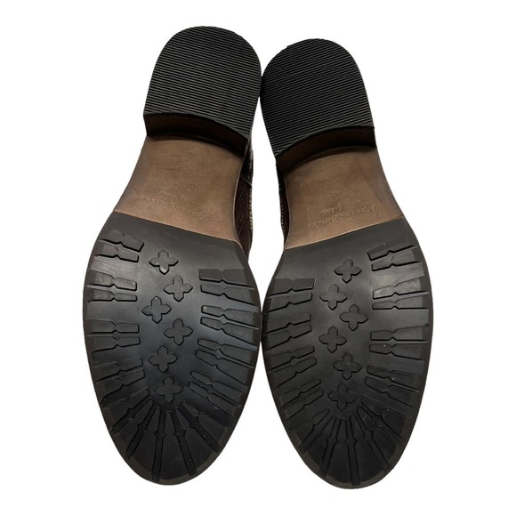 Modern Vintage Lucille Bronze Metallic Leather Burnished Ankle Boots Womens 39.5 - Picture 10 of 12